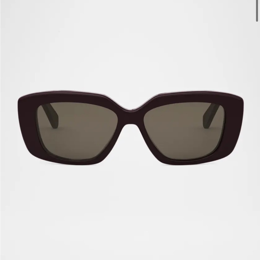 Celine Triomphe Acetate Butterfly Bordeux Women's Sunglasses with Logo - Picture 2 of 16